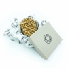 Golden Waffle Paperweight